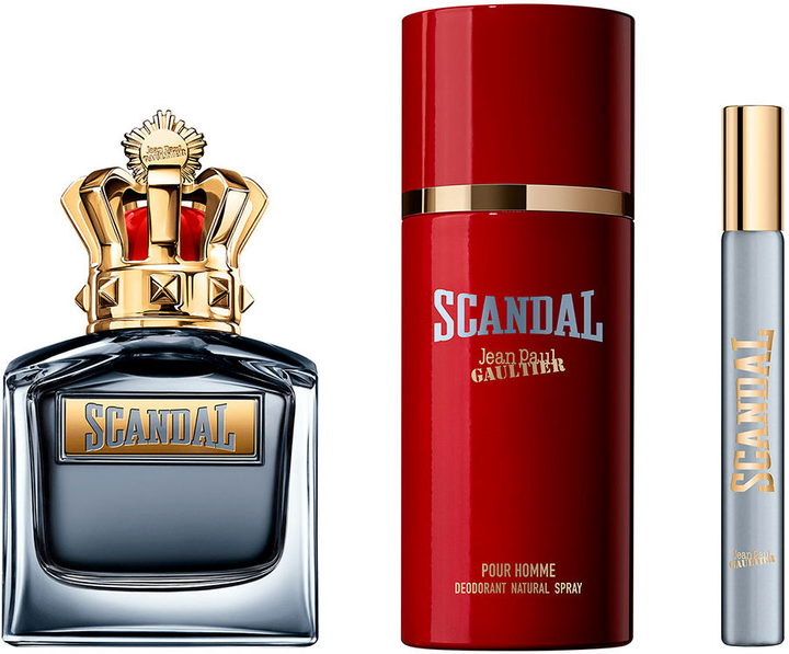 Zestaw męski Jean Paul Gaultier Scandal Woda toaletowa 100 ml + Dezodorant 150 ml + Miniaturka Woda toaletowa 10 ml (8435415098960) - obraz 2