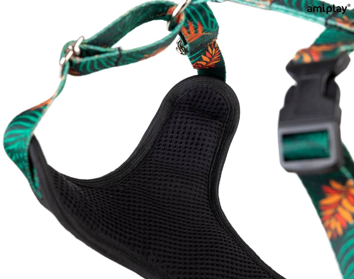 Szelki regulowane dla psa Amiplay BeHappy Discovery M Jungle (5907563297913) - obraz 3