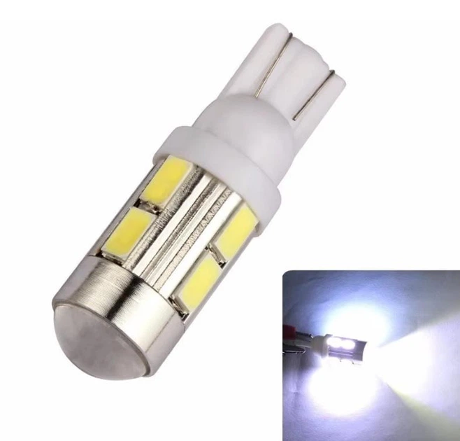 Світлодіодна лампа Т10 W5W 10SMD 5630 з лінзою Autoexpect 12V Білий (10861) - зображення 6