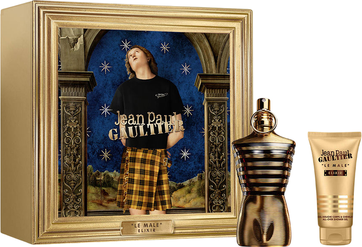 Zestaw męski Jean Paul Gaultier Le Male Elixir Woda perfumowana 125 ml + Żel pod prysznic 75 ml (8435415098816) - obraz 1