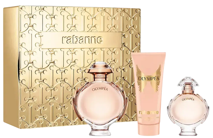 Zestaw damski Paco Rabanne Olympea Woda perfumowana 80 ml + miniaturka 6 ml + balsam do ciała 100 ml (3349668635405) - obraz 1