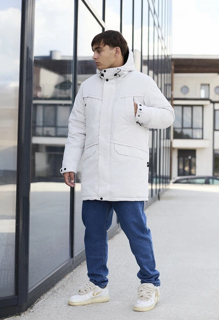 Зимова парка Staff st light gray melange XS - изображение 10