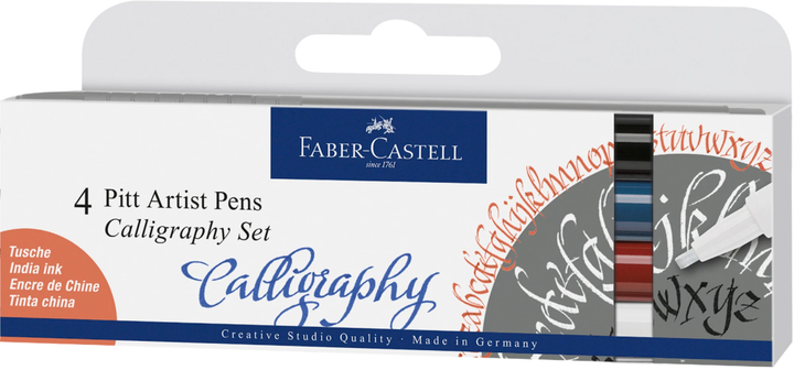 Zestaw linerów Faber-Castell C Standard 4 szt (4005401675044) - obraz 1