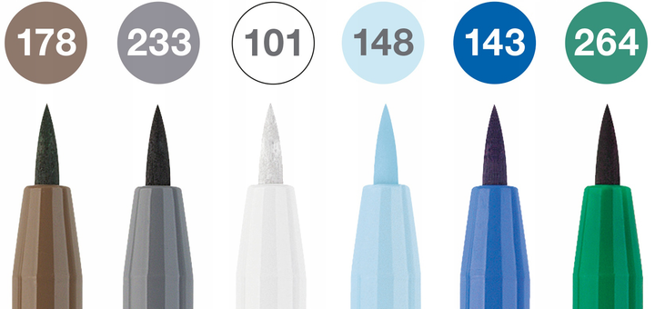 Набір лайнерів Faber-Castell Winterlude 6 шт (4005401671763) - зображення 3