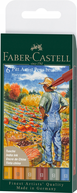 Zestaw linerów Faber-Castell Harvest 6 szt (4005401671794) - obraz 1