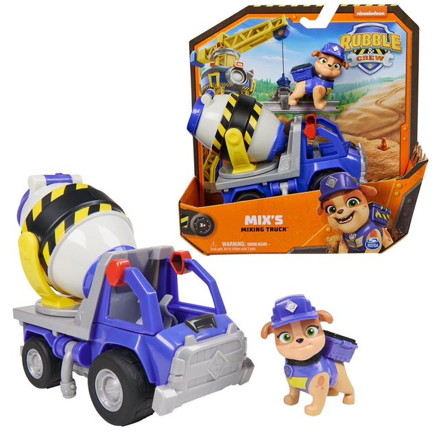Zestaw do gry Spin Master Psi Patrol Betoniarka Rubble i jego ekipa (0778988456958) - obraz 4