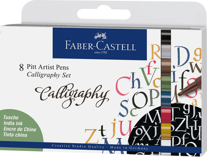 Zestaw markerów Faber-Castell do kaligrafii 8 szt (4005401675082) - obraz 1