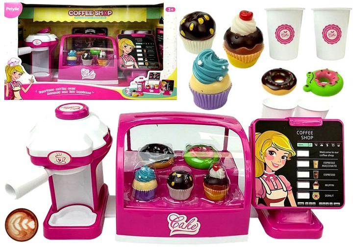 Zestaw do zabawy LEAN Toys Coffee Shop z akcesoriami (5907625589826) - obraz 2