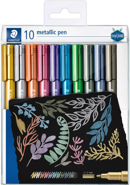 Zestaw markerów Staedtler Metallic 10 szt (4007817077825) - obraz 1