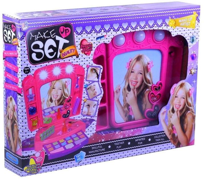 Туалетний столик LEAN Toys Make Up Set Beauty Рожевий (5905515350105) - зображення 1