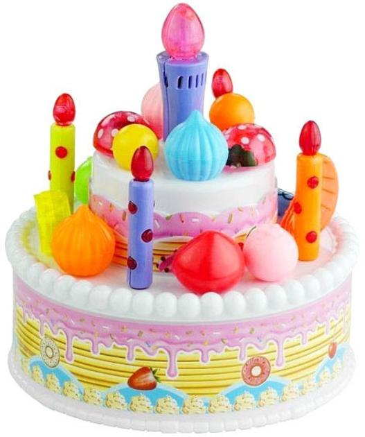 Zestaw produktów LEAN Toys Birthday Cake Cookies Candles Ice Cream z akcesoriami (5902808156901) - obraz 3