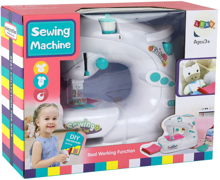 Maszyna do szycia LEAN Toys Jak Prawdziwa Biała (5905991002390) - obraz 4