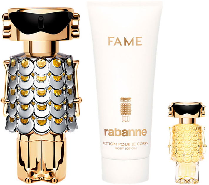 Набір для жінок Paco Rabanne Fame Парфумована вода 80 мл + Лосьйон для тіла 100 мл + Мініатюра Парфумована вода 4 мл (3349668635047) - зображення 2