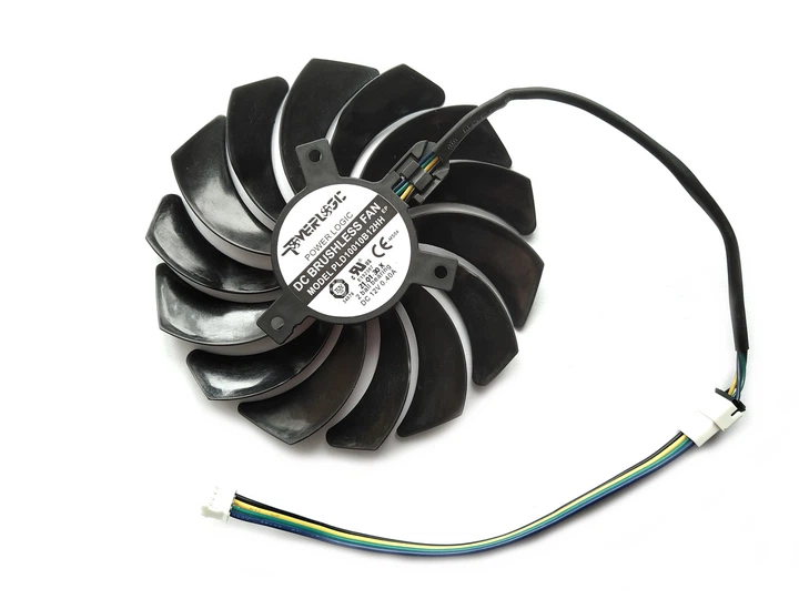 Вентилятор кулер для видеокарты MSI RTX 3050 3060 Ti 3070 Ventus 95 мм (orgnl) PowerLogic PLD10010B12HH (PLD10010S12HH) кабель 23 см (№439.1) - Фото 3 Вентилятор кулер для видеокарты MSI RTX 3050 3060 Ti 3070 Ventus 95 мм (orgnl) PowerLogic PLD10010B12HH (PLD10010S12HH) кабель 23 см (№439.1) - изображение 3