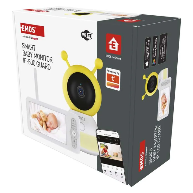 Умная поворотная радионяня Emos с экраном и Wi-Fi (H4052) - изображение 3