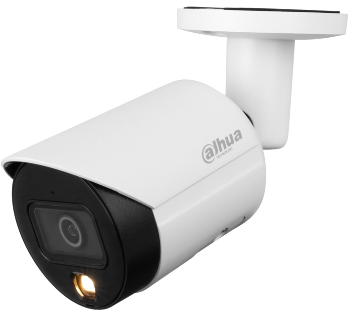 IP-камера Dahua 2MP Lite Full-color Fixed-focal Bullet Network White (DH-IPC-HFW2239SP-SA-LED-S2) - зображення 1