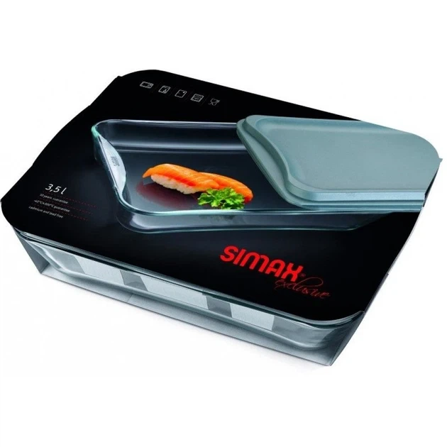 Лоток для запікання Simax 3.5 л з кришкою s7226/L - зображення 2