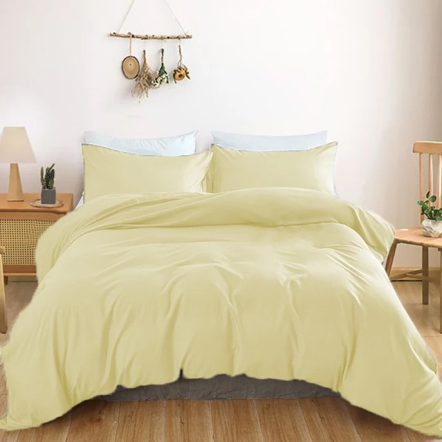 Акція на Підковдра MirSon полуторна 143x210 см Light Pro 10-014 Soft yellow Satin від Rozetka