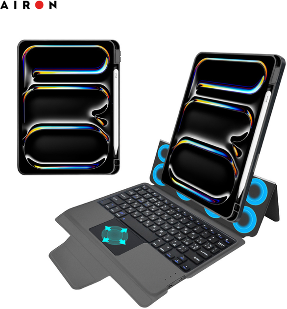Чехол-клавиатура для планшета Airon Premium для Apple iPad Pro 13 2024 Black (4822352781231) - Фото 11 Чехол-клавиатура для планшета Airon Premium для Apple iPad Pro 13 2024 Black (4822352781231) - изображение 11