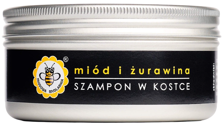 Шампунь Miodowa Mydlarnia Miód i Żurawina для зволоження і живлення у вигляді бруска 70 г (5903636960319) - зображення 1