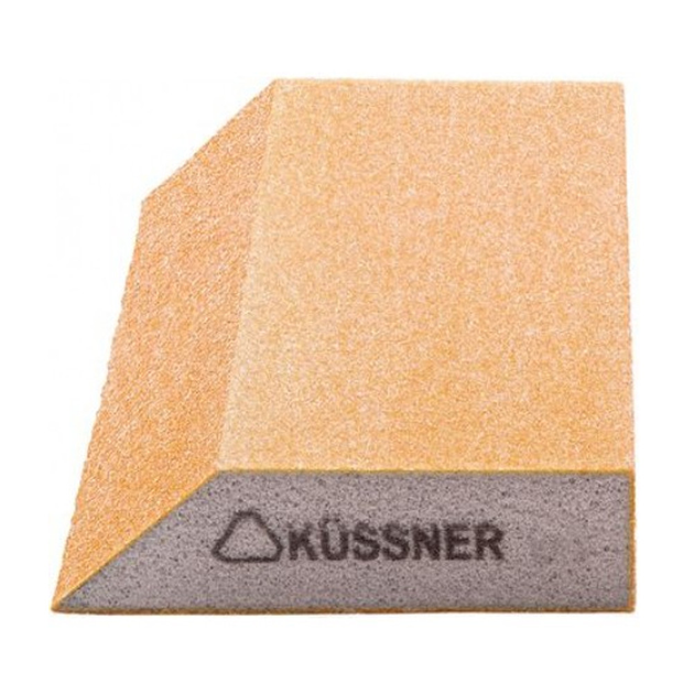 Шліфувальний брусок трапеція губка Kussner Soft P120 еластичний 125x90x25 - зображення 2