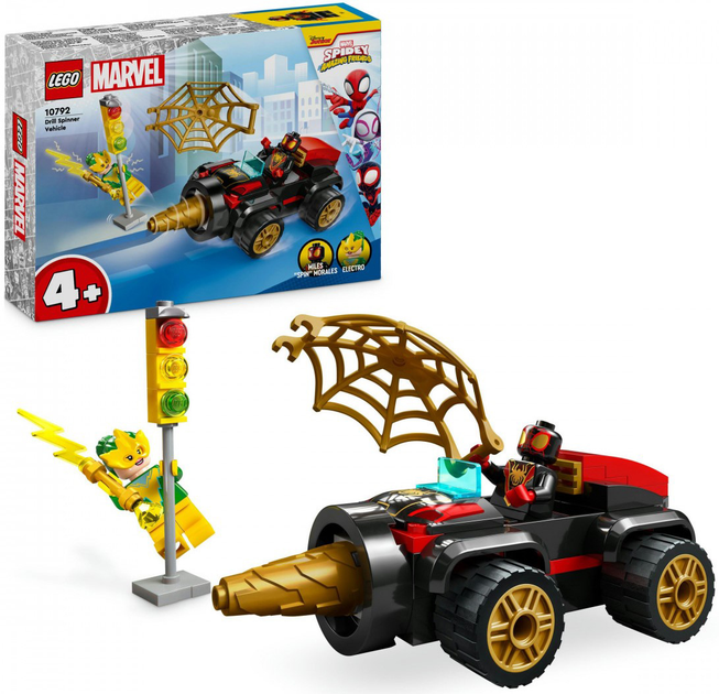 Zestaw klocków LEGO Marvel Drill Spinner Vehicle 84 elementy 4 szt (10792) - obraz 2