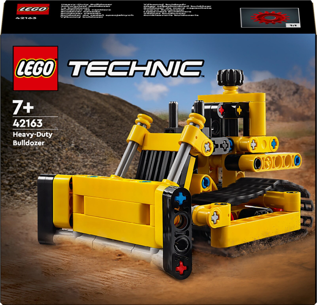 Zestaw klocków LEGO Technic Buldożer do ciężkich prac 195 elementów 4 szt (42163) - obraz 1