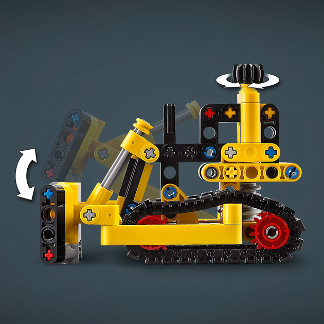 Zestaw klocków LEGO Technic Buldożer do ciężkich prac 195 elementów 4 szt (42163) - obraz 6