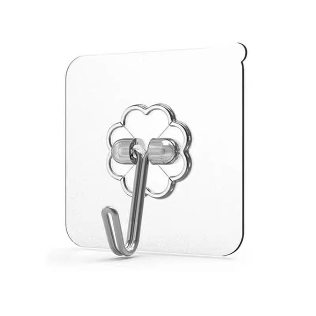 Гачок одинарний звичайний на скотчі Maximex кріплення на стіну в кухню і ванну без свердління стін Прозорий (МС-1117) - Фото 1 Гачок одинарний звичайний на скотчі Maximex кріплення на стіну в кухню і ванну без свердління стін Прозорий (МС-1117) - зображення 1
