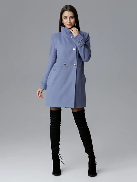 Płaszcz damski Figl M623 XL Niebieski (5902194357319) - obraz 3