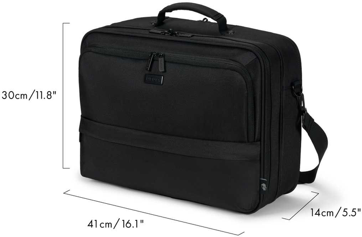 Torba na laptopa Dicota Eco Multi Twin CORE 14-16" Black (D32032-RPET) - obraz 10