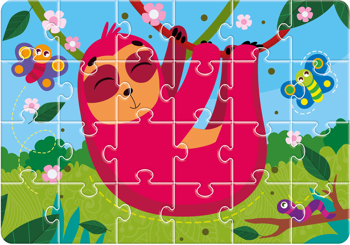 Puzzle Roter Kafer Leniwiec 21 x 30 cm 24 elementy (RK1130-04) (5903858960630) - obraz 3