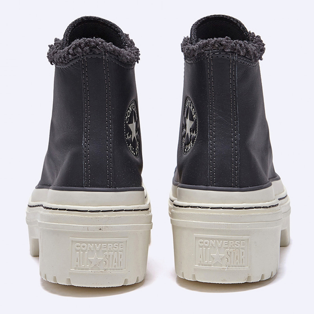 Женские зимние кеды кожаные высокие Converse Ctas Lugged Heel Hi A10152C 36 (5.5US) 22.5 см Серые (194435169194) - изображение 5