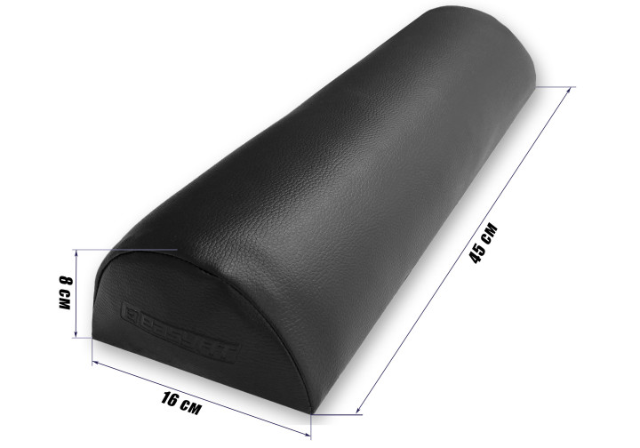 Полувалік Easyfit 45 см для масажного столу Чорний - зображення 4