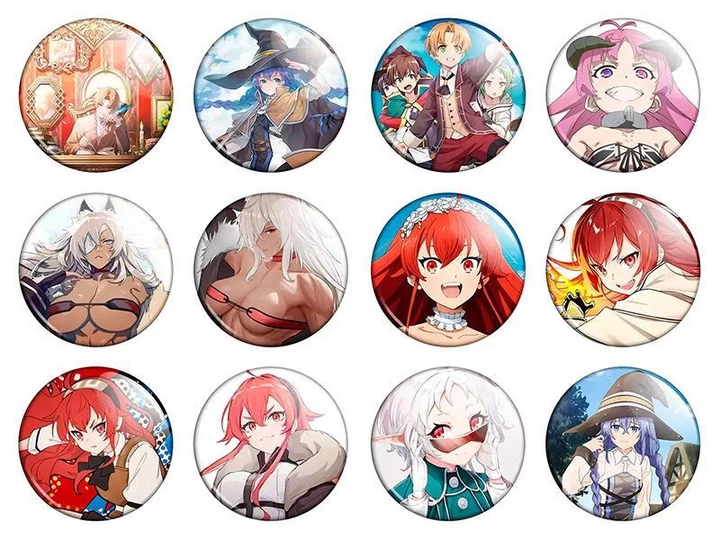 Значки аниме Треос "Mushoku Tensei Isekai Ittara Honki Dasu" (Реинкарнация безработного) - набор 12 шт. (Арт. - Фото 1 Значки аниме Треос "Mushoku Tensei Isekai Ittara Honki Dasu" (Реинкарнация безработного) - набор 12 шт. (Арт. - изображение 1