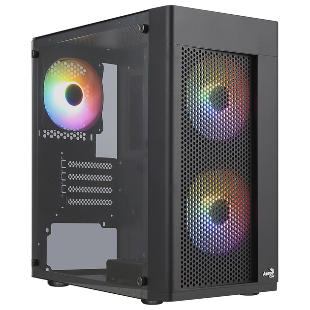 Корпус AeroCool Hexform-G-BK-v2 Black без БП (ACCS-PV38033.11) - изображение 1