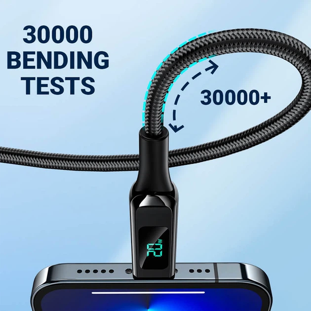 Зарядный кабель USB Lightning для iPhone / Провод шнур Юсб Лайтнинг для зарядки айфона Apple устройств 1м B9 - изображение 4