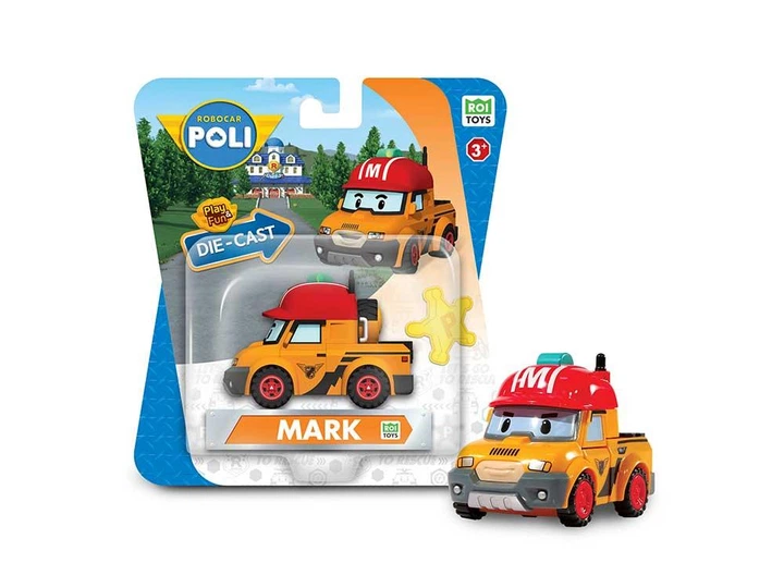 Колекційна металева машинка Robocar POLI Робокар Марк 7 см - Фото 2 Колекційна металева машинка Robocar POLI Робокар Марк 7 см - зображення 2