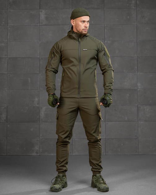 Тактичний демісезонний костюм Oblivion SoftShell на флісі XL олива (89821) - зображення 1