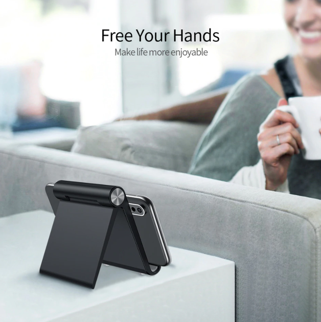Подставка держатель на стол для мобильного телефона, планшета Desk Holder Голубой - изображение 6