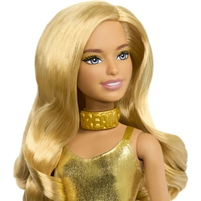 Кукла Barbie Модница в золотистом комбинезоне (HRH19) - изображение 3