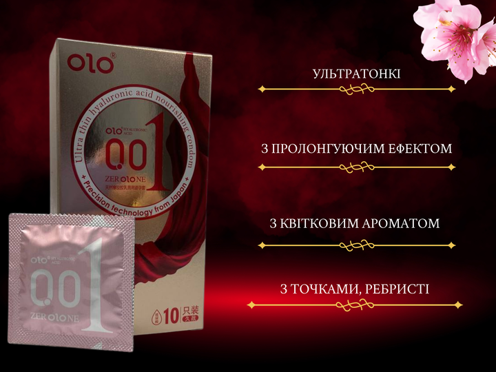 Набір презервативів OLO Blue Elephant 10 шт + Пролонгуючі 10 шт + Ультратонкі 10 шт + Red Збуджуючі 10 шт + 0.01 з крапками 10 шт (ROZ6501052026) - Фото 7 Набір презервативів OLO Blue Elephant 10 шт + Пролонгуючі 10 шт + Ультратонкі 10 шт + Red Збуджуючі 10 шт + 0.01 з крапками 10 шт (ROZ6501052026) - зображення 7