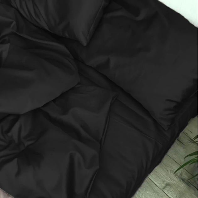 Акція на Простирадло MirSon Satin Light Pro 10-006 Black 180x220 см від Rozetka