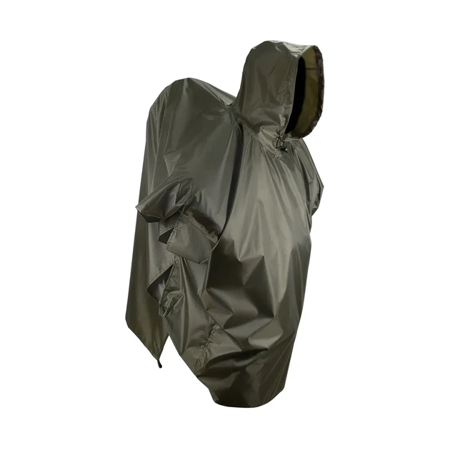 Пончо One size для туризму Tribe Tarp Poncho Pro (T-KE-0013-olive) - Фото 4 Пончо One size для туризму Tribe Tarp Poncho Pro (T-KE-0013-olive) - зображення 4
