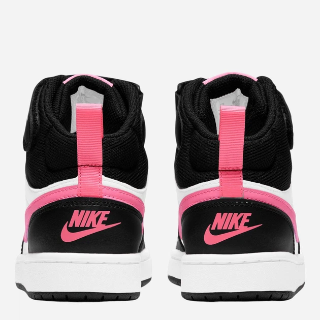Підліткові високі кеди для дівчинки Nike Court Borough Mid 2 (Gs) CD7782-005 39 (6.5US) Чорні (194953181241) - зображення 4