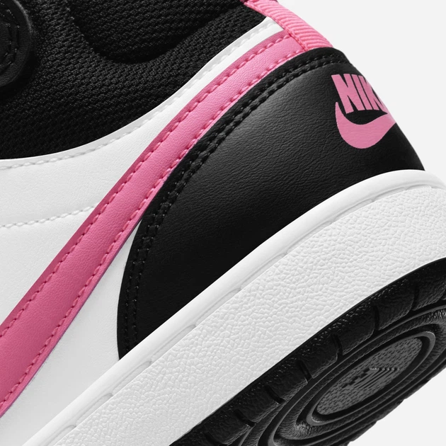 Підліткові високі кеди для дівчинки Nike Court Borough Mid 2 (Gs) CD7782-005 39 (6.5US) Чорні (194953181241) - зображення 7