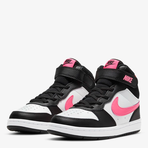 Детские высокие кеды для девочки Nike Court Borough Mid 2 CD7783-005 30 Черный/Белый (194953181388) - Фото 2 Детские высокие кеды для девочки Nike Court Borough Mid 2 CD7783-005 30 Черный/Белый (194953181388) - изображение 2