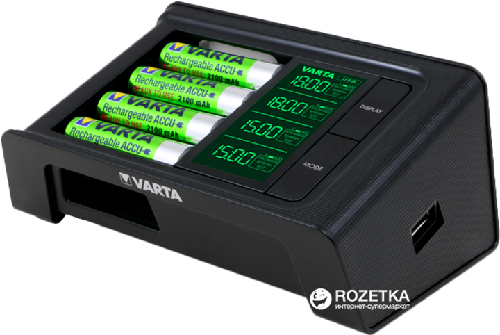 Зарядное устройство Varta LCD Smart Charger 4x2100 мАч NI-MH АА USB ...