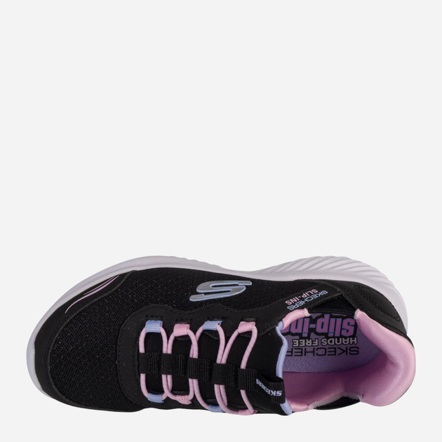 Buty sportowe dziecięce dziewczęce Skechers Bounder 303585L 28 Czarne (197976124127) - obraz 3