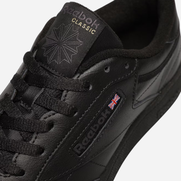 Sneakersy męskie do kostki Reebok Club C 85 100000153 41 Czarne (4056561029529) - obraz 6